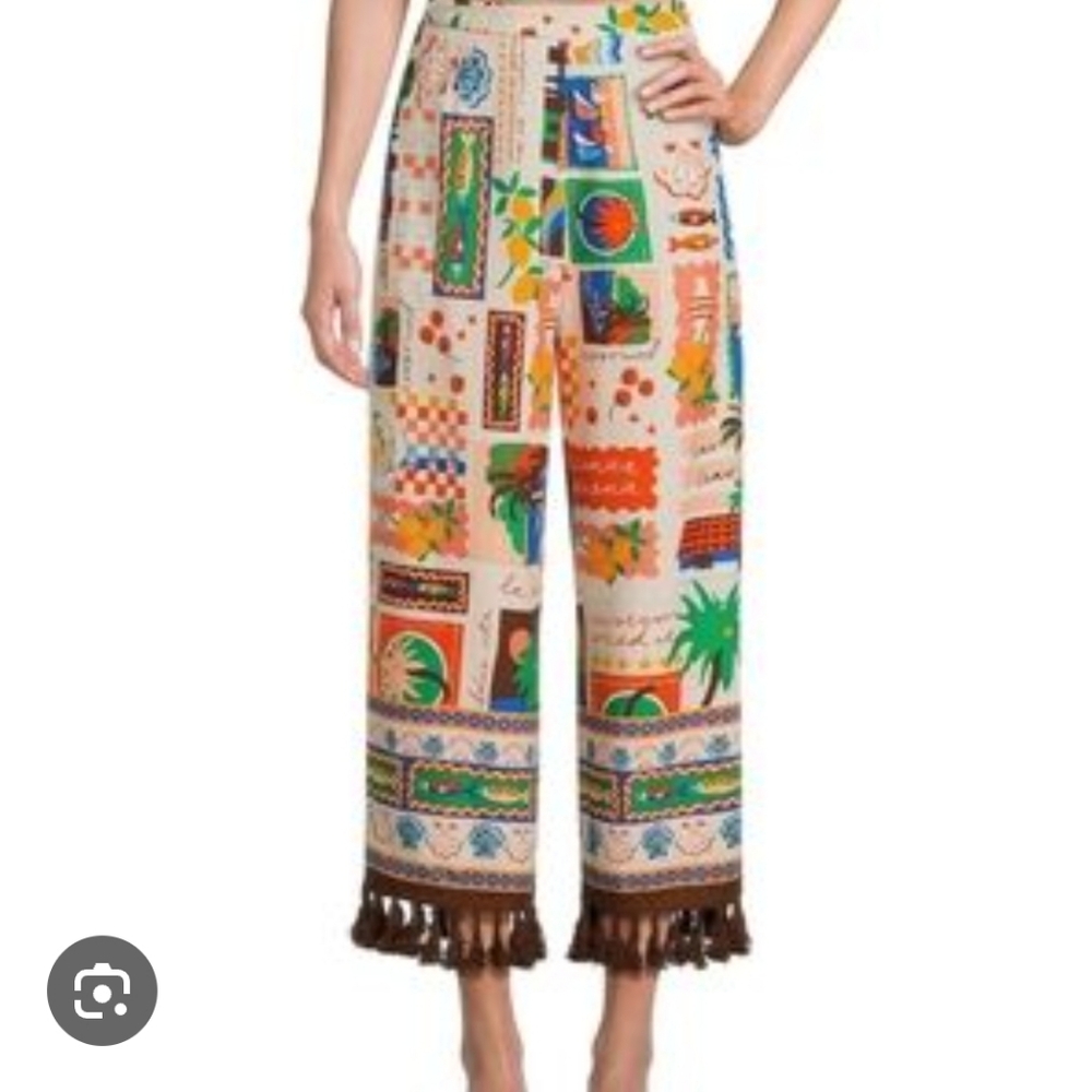 Sugarlips Curve Colorful Patterned Wide Leg Pants Size 1x